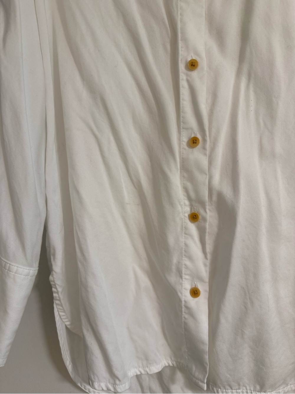 Madewell Relaxed Dolman Button-Up Shirt White Size Medium - Picture 5 of 10